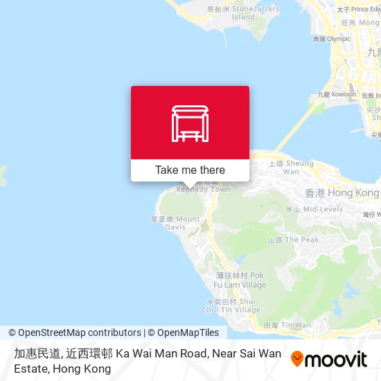 加惠民道, 近西環邨 Ka Wai Man Road, Near Sai Wan Estate map