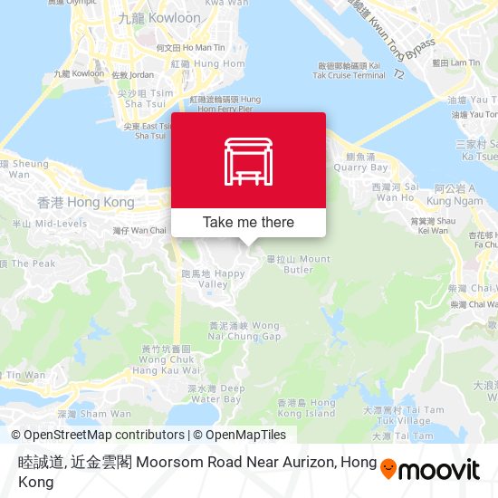 睦誠道, 近金雲閣 Moorsom Road Near Aurizon map