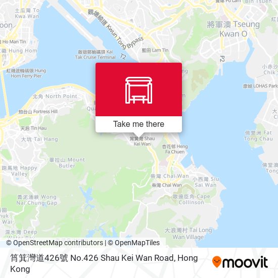 筲箕灣道426號 No.426 Shau Kei Wan Road map