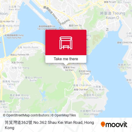筲箕灣道362號 No.362 Shau Kei Wan Road map
