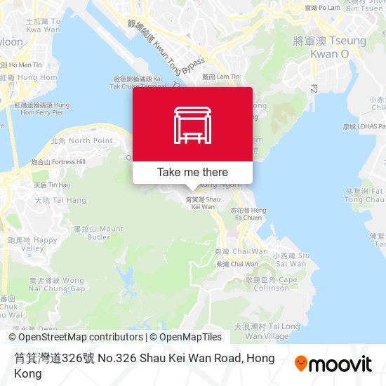 筲箕灣道326號 No.326 Shau Kei Wan Road map