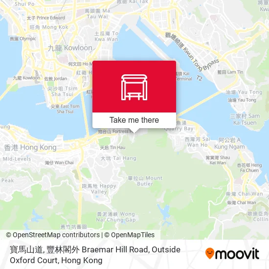 寶馬山道, 豐林閣外 Braemar Hill Road, Outside Oxford Court地圖