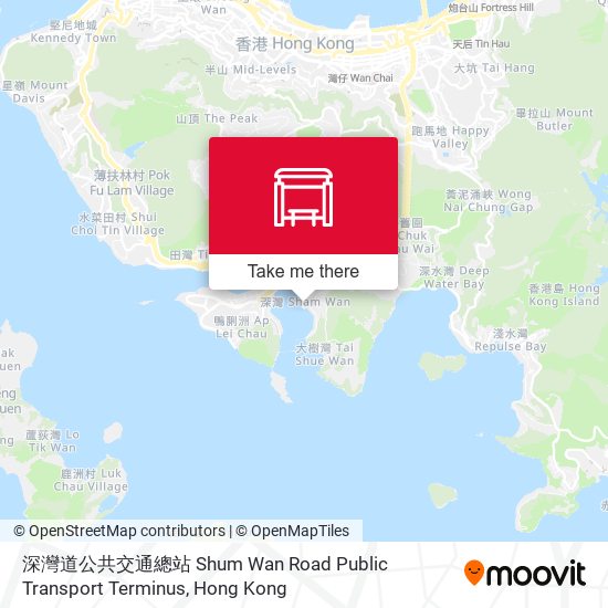 深灣道公共交通總站 Shum Wan Road Public Transport Terminus map