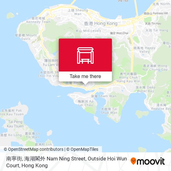 南寧街, 海湖閣外 Nam Ning Street, Outside Hoi Wun Court map