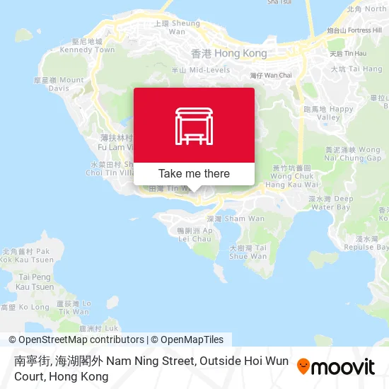 南寧街, 海湖閣外 Nam Ning Street, Outside Hoi Wun Court map