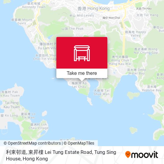 利東邨道, 東昇樓 Lei Tung Estate Road, Tung Sing House map