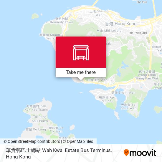 華貴邨巴士總站 Wah Kwai Estate Bus Terminus map