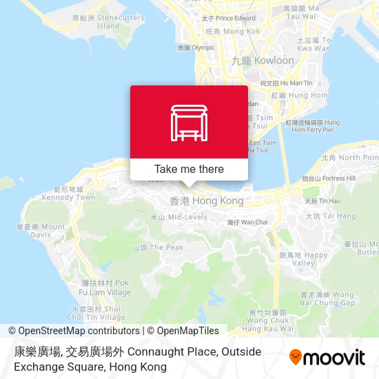 康樂廣場, 交易廣場外 Connaught Place, Outside Exchange Square地圖