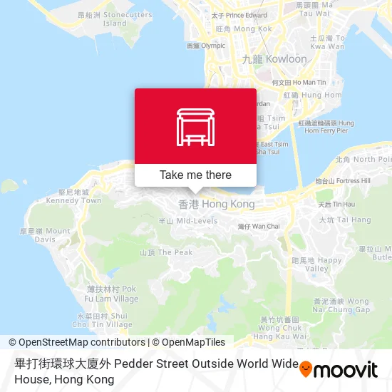 畢打街環球大廈外 Pedder Street Outside World Wide House地圖