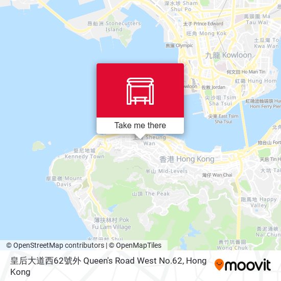 皇后大道西62號外 Queen's Road West No.62 map