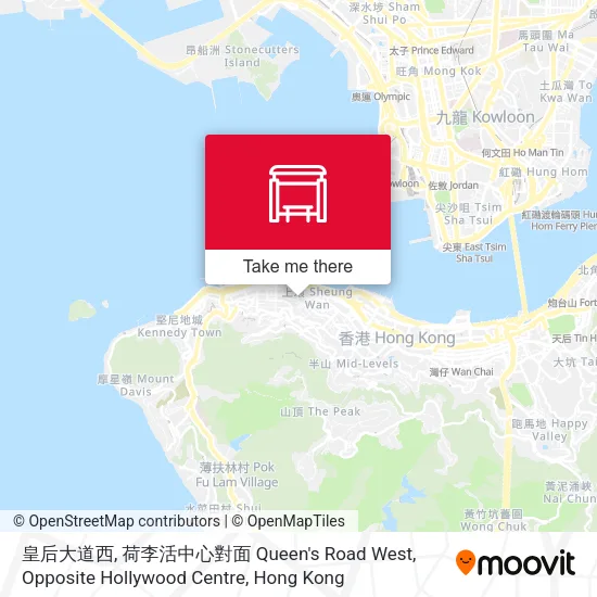 皇后大道西, 荷李活中心對面 Queen's Road West, Opposite Hollywood Centre地圖