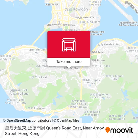 皇后大道東, 近廈門街 Queen's Road East, Near Amoy Street地圖