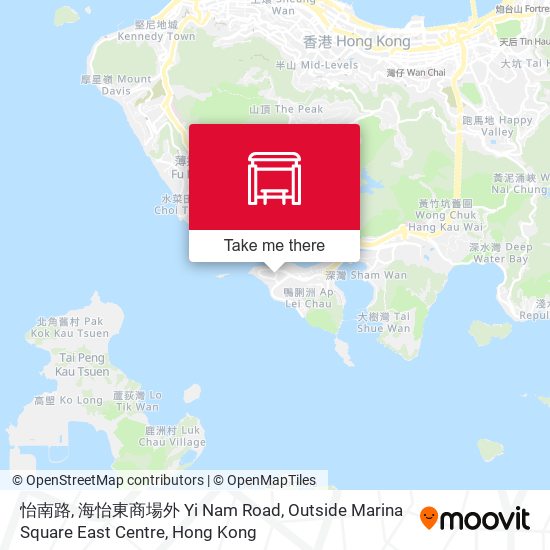 怡南路, 海怡東商場外 Yi Nam Road, Outside Marina Square East Centre map