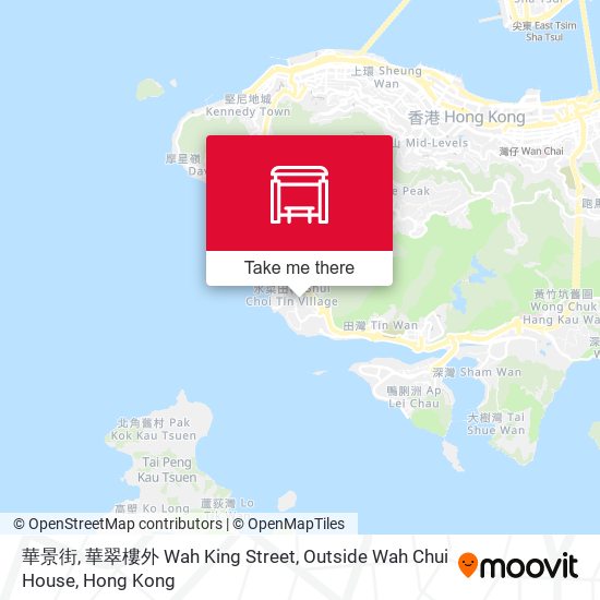 華景街, 華翠樓外 Wah King Street, Outside Wah Chui House map