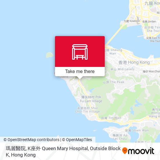 瑪麗醫院, K座外 Queen Mary Hospital, Outside Block K map