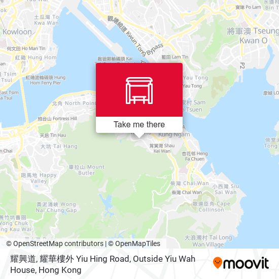 耀興道, 耀華樓外 Yiu Hing Road, Outside Yiu Wah House map