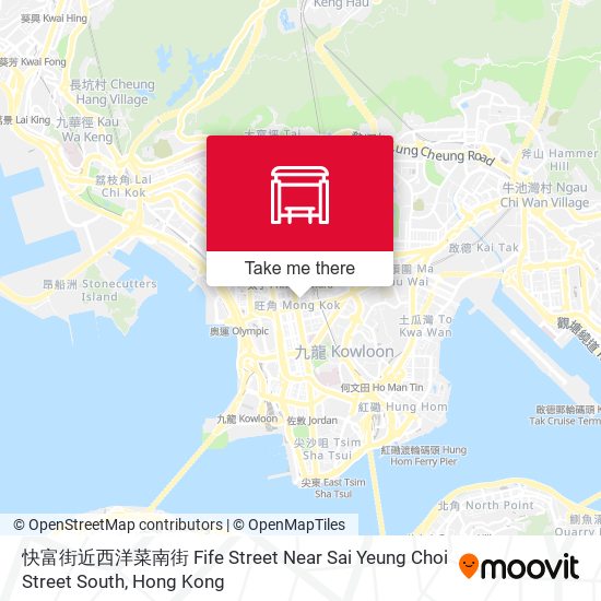 快富街近西洋菜南街 Fife Street Near Sai Yeung Choi Street South map