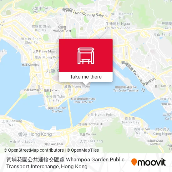 黃埔花園公共運輸交匯處 Whampoa Garden Public Transport Interchange地圖