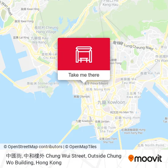 中匯街, 中和樓外 Chung Wui Street, Outside Chung Wo Building地圖