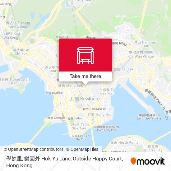 學餘里, 樂園外 Hok Yu Lane, Outside Happy Court map