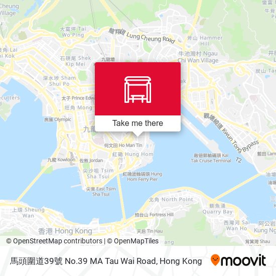 馬頭圍道39號 No.39 MA Tau Wai Road map