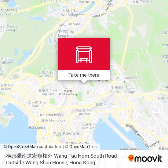 橫頭磡南道宏順樓外 Wang Tau Hom South Road Outside Wang Shun House map