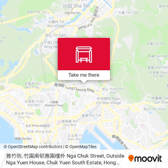 雅竹街, 竹園南邨雅園樓外 Nga Chuk Street, Outside Nga Yuen House, Chuk Yuen South Estate map