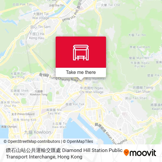 鑽石山站公共運輸交匯處 Diamond Hill Station Public Transport Interchange map
