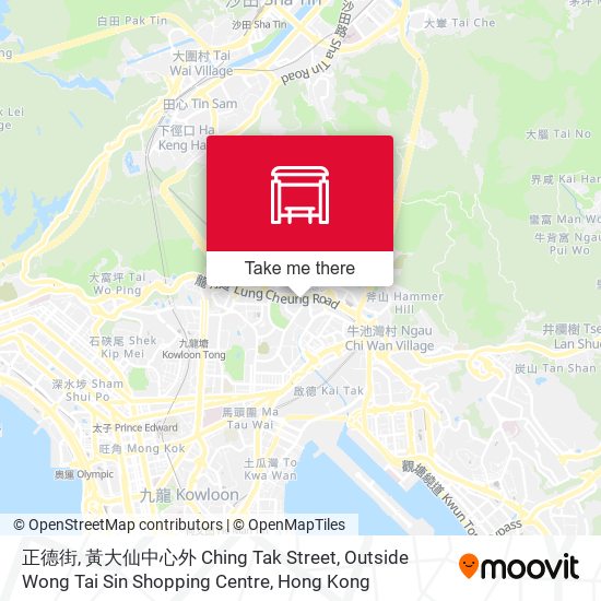 正德街, 黃大仙中心外 Ching Tak Street, Outside Wong Tai Sin Shopping Centre map