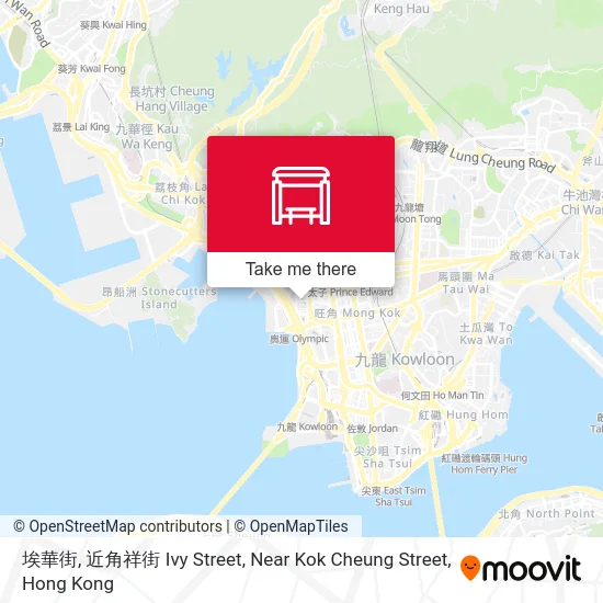 埃華街, 近角祥街 Ivy Street, Near Kok Cheung Street map