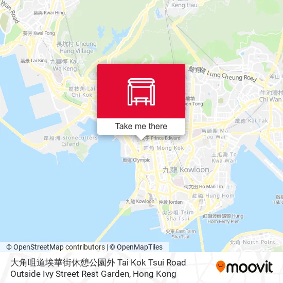 大角咀道埃華街休憩公園外 Tai Kok Tsui Road Outside Ivy Street Rest Garden地圖