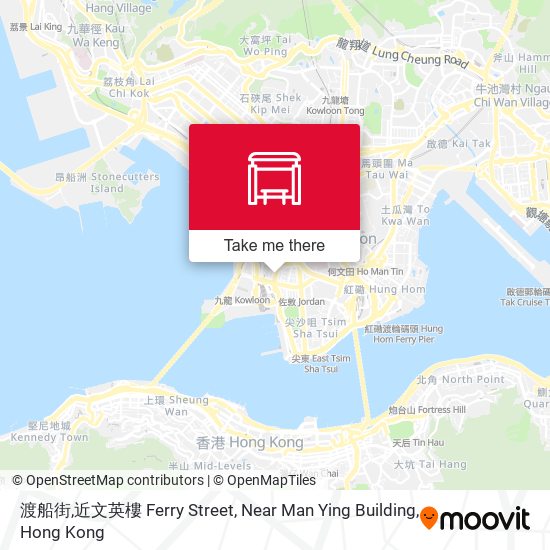 渡船街,近文英樓 Ferry Street, Near Man Ying Building map