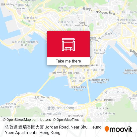 佐敦道,近瑞香園大廈 Jordan Road, Near Shui Heung Yuen Apartments map