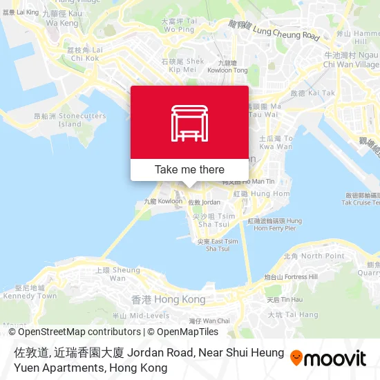 佐敦道, 近瑞香園大廈 Jordan Road, Near Shui Heung Yuen Apartments map