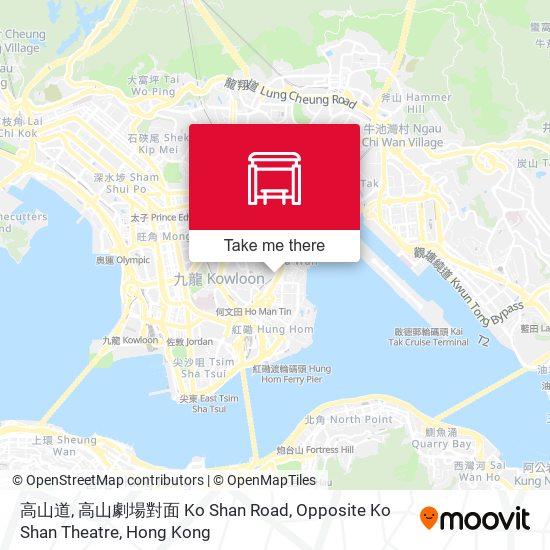 高山道, 高山劇場對面 Ko Shan Road, Opposite Ko Shan Theatre map