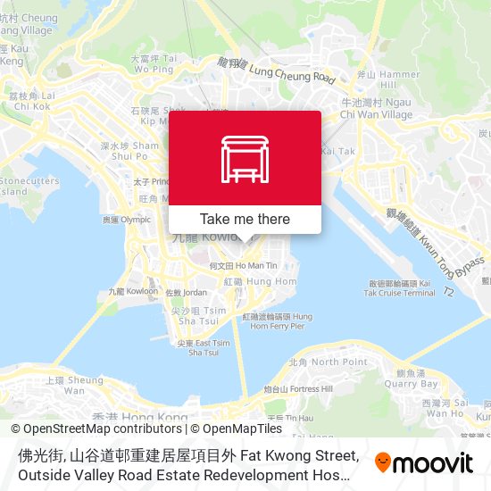 佛光街, 山谷道邨重建居屋項目外 Fat Kwong Street, Outside Valley Road Estate Redevelopment Hos Project map