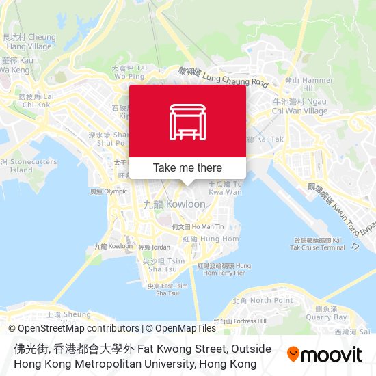 佛光街, 香港都會大學外 Fat Kwong Street, Outside Hong Kong Metropolitan University map