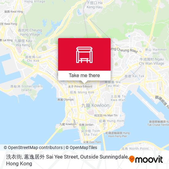 洗衣街, 蕙逸居外 Sai Yee Street, Outside Sunningdale map