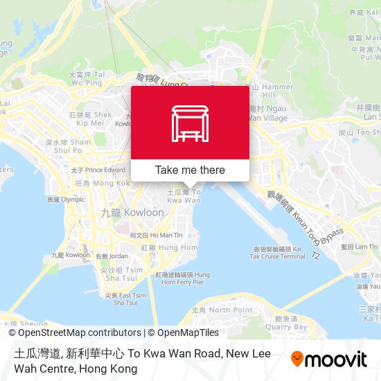 土瓜灣道, 新利華中心 To Kwa Wan Road, New Lee Wah Centre map