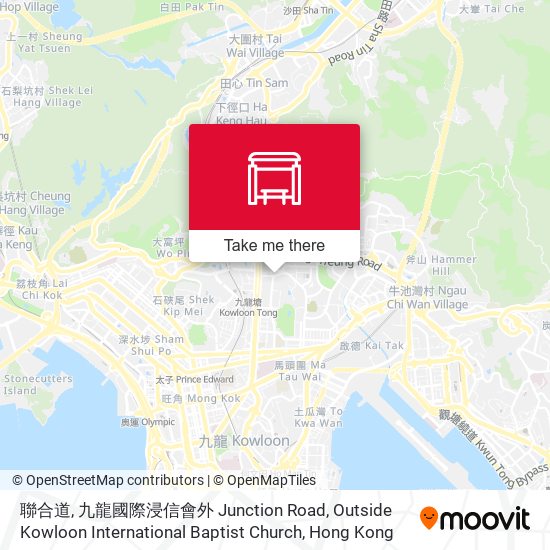 聯合道, 九龍國際浸信會外 Junction Road, Outside Kowloon International Baptist Church map