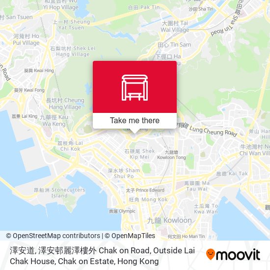 澤安道, 澤安邨麗澤樓外 Chak on Road, Outside Lai Chak House, Chak on Estate map