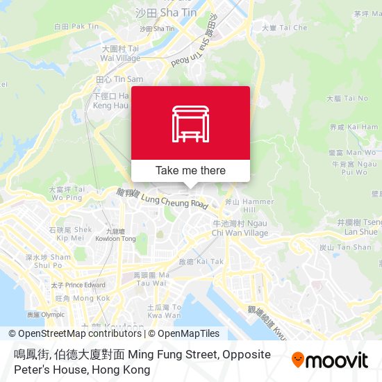 鳴鳳街, 伯德大廈對面 Ming Fung Street, Opposite Peter's House map