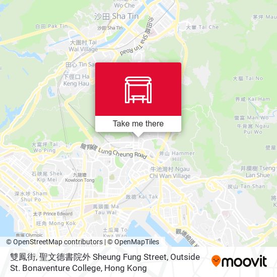 雙鳳街, 聖文德書院外 Sheung Fung Street, Outside St. Bonaventure College map