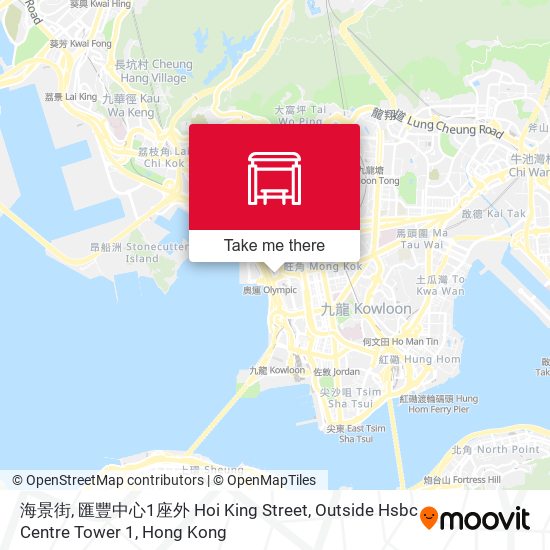 海景街, 匯豐中心1座外 Hoi King Street, Outside Hsbc Centre Tower 1 map