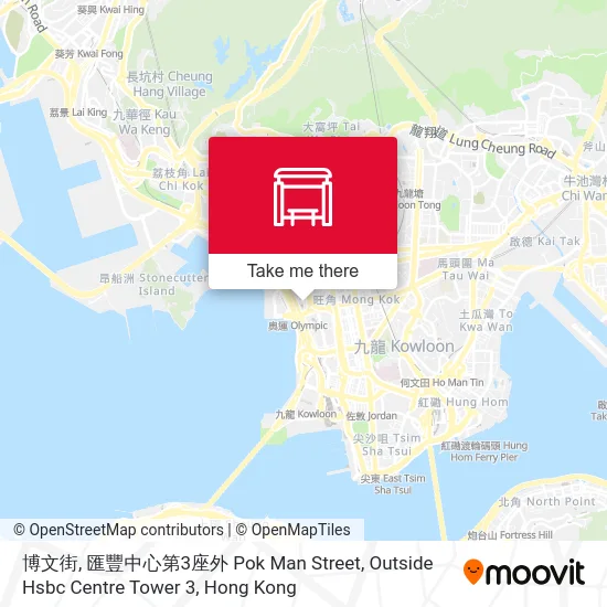 博文街, 匯豐中心第3座外 Pok Man Street, Outside Hsbc Centre Tower 3 map