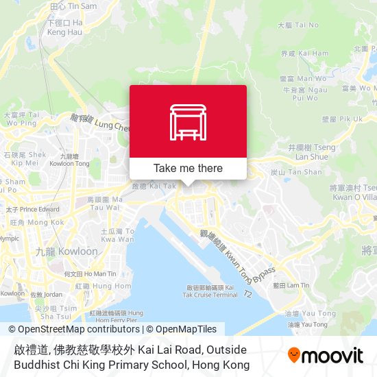 啟禮道, 佛教慈敬學校外 Kai Lai Road, Outside Buddhist Chi King Primary School map