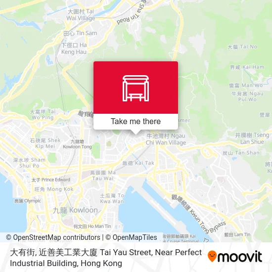 大有街, 近善美工業大廈 Tai Yau Street, Near Perfect Industrial Building map