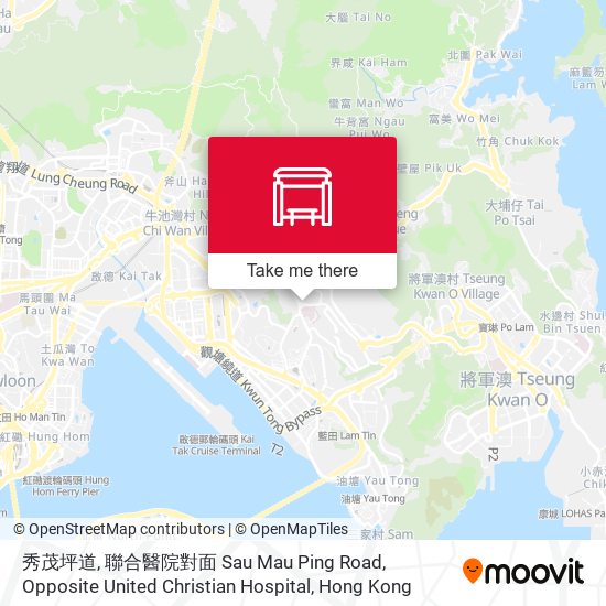 秀茂坪道, 聯合醫院對面 Sau Mau Ping Road, Opposite United Christian Hospital map