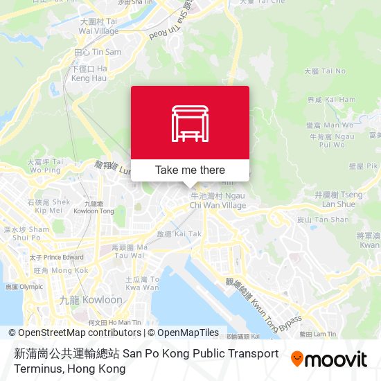 新蒲崗公共運輸總站 San Po Kong Public Transport Terminus map