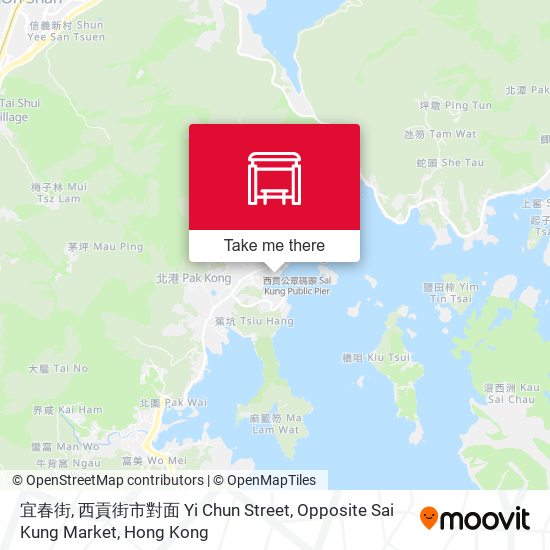 宜春街, 西貢街市對面 Yi Chun Street, Opposite Sai Kung Market map